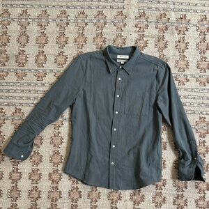 Madewell Green “Perfect” Casual Button Down Shirt - Mens Medium